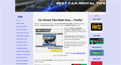 Desktop Screenshot of best-car-rental-tips.com
