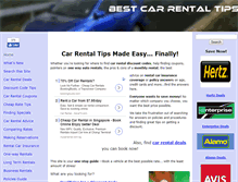 Tablet Screenshot of best-car-rental-tips.com